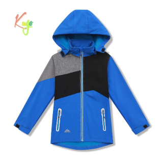 Chlapecká softshellová bunda nezateplená Kugo HK5660 modrá